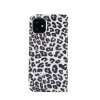 iPhone 11 Plånboksetui Kortholder Leopardmønster Hvid