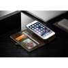 iPhone 7/8 Plus Plånboksetui Qin Series Löstagbart Cover Brun