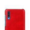 Samsung Galaxy A50 Cover Hård Plastikik PU-læder Rød