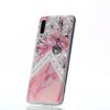 Samsung Galaxy A70 Cover TPU Motiv Marmor och Blommor
