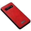 Samsung Galaxy S10 Cover Ægte Læder TPU Rød