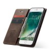 iPhone 7/8/SE Plånboksetui Retro Flip Stativfunktion Mørkebrun