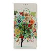 Samsung Galaxy A20E Plånboksetui PU-læder Motiv Træd med Blommor