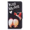 Samsung Galaxy A40 Plånboksetui PU-læder Motiv Kiss My Ass
