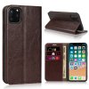 iPhone 11 Pro Plånboksetui Kortholder Ægte Læder Mørkebrun