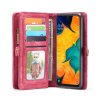 Samsung Galaxy A40 Mobilplånbok Kortholder Löstagbart Cover Rød