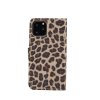 iPhone 11 Pro Plånboksetui Kortholder Leopardmønster Mørkebrun