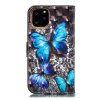 iPhone 11 Pro Plånboksetui Kortholder Motiv Blåa Fjärilar