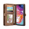 Samsung Galaxy A70 Mobilplånbok Kortholder Löstagbart Cover Brun
