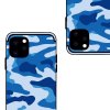 iPhone 11 Pro Cover TPU Hård Plastikik Camouflage Blå
