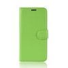 Samsung Galaxy A20E Plånboksetui Litchi PU-læder Grøn
