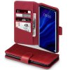 Huawei P30 Pro Plånboksetui Kortholder Ægte Læder Rød