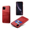 iPhone 11 Pro Max Cover med Kortholder til to kort Rød