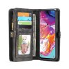 Samsung Galaxy A70 Mobilplånbok Kortholder Löstagbart Cover Grå