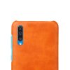 Samsung Galaxy A50 Cover Hård Plastikik PU-læder Orange