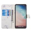 Samsung Galaxy S10 Plånboksetui Kortholder Motiv Hvid Marmor