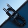 KLF Series Vävd Kabel Type-C till Type-C 1 Meter Quick Charge Sort