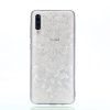 Samsung Galaxy A70 Cover TPU Motiv Hvidt LaceMønster