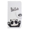Samsung Galaxy A40 Plånboksetui PU-læder Motiv Hello Panda