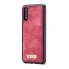 Huawei P30 Mobilplånbok Löstagbart Cover Bondet læder Rød