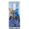 Sony Xperia 1 Cover TPU Motiv Blå Marmor