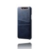 Samsung Galaxy A80 Cover Kortholder PU-læder Mørkeblå