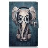 iPad 10.2 Etui Motiv Elefant med Høretelefoner