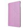 iPad 10.2 Etui Origami Silketekstur Lyserød