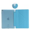 iPad 9.7 Etui PU-læder TPU Origami Stativ Blå