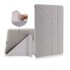iPad 9.7 Etui PU-læder TPU Origami Stativ Grå