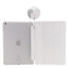 iPad 9.7 Etui PU-læder TPU Origami Stativ Hvid
