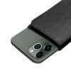 iPhone 11/11 Pro/11 Pro Max Taske med Kortholder Ægte Læder Sort