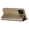 iPhone 11 Pro Plånboksetui Glitter Fack Utsida Guld