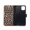 iPhone 11 Pro Plånboksetui Kortholder Leopardmønster Mørkebrun