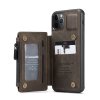 iPhone 11 Pro Cover C20 Kortholder Lynlås Mørkebrun