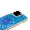 iPhone 11 Pro Cover Glitter Motiv Blå Blomma