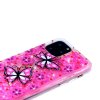 iPhone 11 Pro Cover Glitter Motiv Lyserød Fjärilar och Blommor