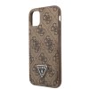 iPhone 11 Cover Double Cardslot Metal Triangle Brun