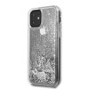 iPhone 11 Cover Glitter Hearts Sølv