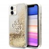 iPhone 11 Cover Liquid Glitter Guld Klar