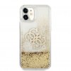 iPhone 11 Cover Liquid Glitter Guld Klar