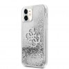 iPhone 11 Cover Liquid Glitter Sølv Klar