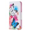 iPhone 12 Mini Etui Motiv Fjärilar och Färgglada Blommor