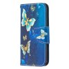 iPhone 12 Mini Etui Motiv Guldfjärilar på Blått