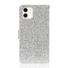 iPhone 12/iPhone 12 Pro Etui Glitter Stribe Sølv