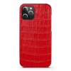 iPhone 12/iPhone 12 Pro Cover Krokodillemønster Rød