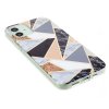 iPhone 12/iPhone 12 Pro Cover Marmormønster Sort Hvid