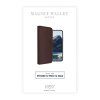 iPhone 12/iPhone 12 Pro Etui Magnet Wallet Unstad Löstagbart Cover Walnut