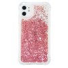iPhone 12/iPhone 12 Pro Cover Flydende Glitter Rød