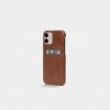 iPhone 12 Mini Cover Leather Backcover Brun